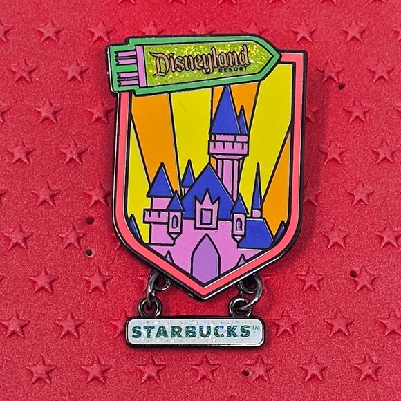 Disneyland Starbucks Mystery Pin Set - Sleeping Beauty Castle - Picture 1 of 3